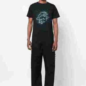 เสื้อยืดคอตตอนหนานุ่มทรงโอเวอร์ไซส์สำหรับผู้ชาย พิมพ์โลโก้ตามสั่ง สไตล์วินเทจ ซักนุ่ม ผ้าสองชั้น แขนยาว - Product Image 2