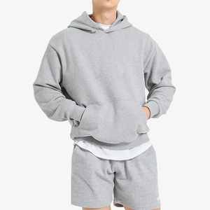 American Retro Hooded Sweater Men's Autumn and Winter New Solid Color Simple Sports and Leisure <b>Jumper</b> Hoodie - Product Image 6