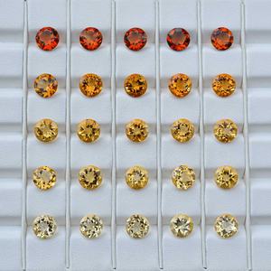 7มม. AAA Citrine ธรรมชาติรอบตัดการรักษาอัญมณีหลวม November หินเครื่องประดับพร้อมจัดส่งสินค้าใหม่ได้รับความนิยม - Product Image 4