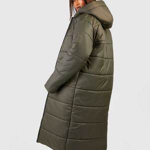 Abrigo Acolchado de Invierno para Mujer, Chaqueta con Capucha, Manga Larga, Cierre de Cremallera, Informal, Cálida, para Exteriores, Moda 2026 - Product Image 2