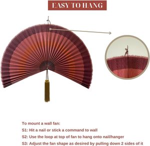 Ventilador de Pared de Bambú de Lujo, Decoración Hecha a Mano, Estilo Boho Vintage para Decoración de Interiores del Hogar, Venta al por Mayor - Product Image 6