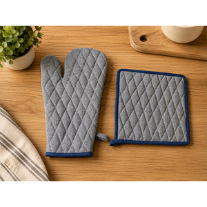 Porte-ustensiles matelassé en coton 100% premium |   Tapis de cuisine résistant à la chaleur pour la cuisson, la pâtisserie et le barbecue - Product Image 4
