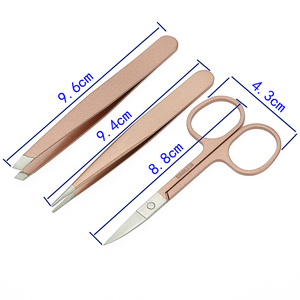 Juego de 3 Pinzas de Acero Inoxidable para Dar Forma a las Cejas - Product Image 4