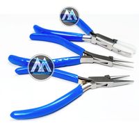 Ensemble de pinces professionnelles roses, 8 pièces, fournitures pour la fabrication de bijoux, kit d'outils de construction