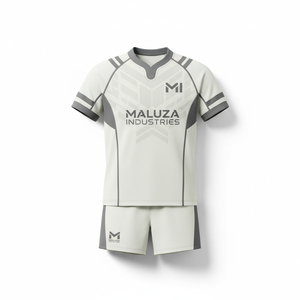 Full Sublimation Custom Rugby Uniform High Quality Breathable Fabric Professional <b>Match</b> Wear Team Rugby Jersey and Shorts - Product Image 1
