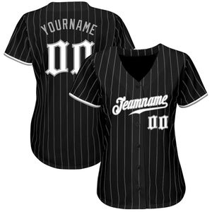 Dernier modèle de maillot de baseball de haute qualité avec logo personnalisé, design noir et blanc, tissu léger, respirant et à séchage rapide - Product Image 4
