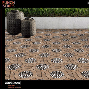 Carreaux de Céramique Numériques Extérieurs pour Parking, Surface Mate, 300x300mm, 30x30cm, 12x12 Pouces, Revêtement de Sol pour Allées et Zones de Stationnement - Product Image 1