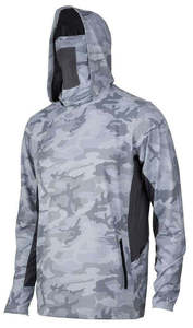 Ensemble de sous-vêtements de chasse camouflage haute performance pour homme, respirant, protection UV, séchage rapide, chemise de pêche à capuche avec masque, short et chapeau, 3 pièces - Product Image 2