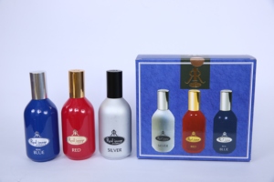 น้ำหอมนาญ่าบ ชุด 3 กลิ่น (สีเงิน สีแดง สีน้ำเงิน) ขนาด 120 มล. น้ำหอมสเปรย์สำหรับทั้งชายและหญิง กลิ่นหอมติดทนนาน กลิ่นดอกไม้ ชุดของขวัญสุดหรู - Product Image 6