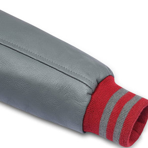 Vestes en cuir de style cool personnalisées, très tendance, en molleton pour l'hiver, vestes de baseball en cuir pour hommes - Product Image 5