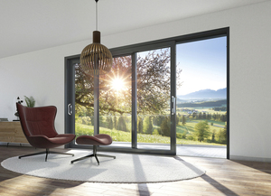 Rotura térmica resistente a los rayos UV marco Delgado puerta corrediza de jardín de aluminio para el hogar de América <span class=keywords><strong>del</strong></span> <span class=keywords><strong>Norte</strong></span> vista panorámica cerradura de seguridad - Product Image 4