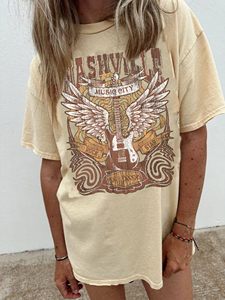 2026 New Women's <b>Shirts</b>, Summer Short-sleeved Breathable <b>White</b> Patterned Printed T-<b>shirts</b>, Loose fit - Product Image 3