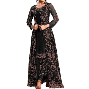 Nouvelle Robe Longue en Chiffon Brodé Lourd, Style Boutique, Travaux Manuels Intenses, Meilleure Vente - Product Image 1