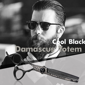 Ciseaux professionnels pour éclaircir les cheveux, 6 pouces, lame en acier inoxydable avec pointe acérée, outil de beauté pour hommes - Product Image 4