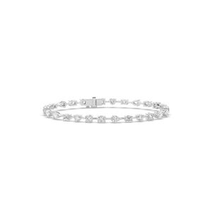 Lab Grown Diamond Bracelet 4.00Ct Pear Cut 14KT/10KT <b>Gold</b> Lightweight Daily Wear for Wedding Engagement - Product Image 4