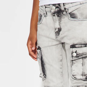 Pantalon en jean délavé élégant pour garçons, style décontracté moderne, service OEM, conception sur mesure, prix usine avantageux pour acheteurs en gros 2026 - Product Image 2