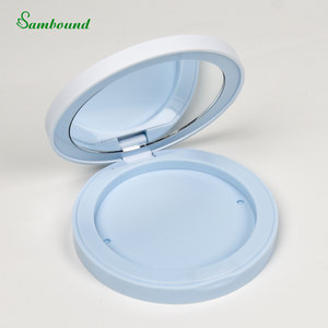 Estuche Cosmético Magnético Redondo de Diseño 3D Impreso, Compacto, de un Solo Color, con Polvo Reemplazable de Alta Calidad, 2/4/11G, Venta al Por Mayor - Product Image 2