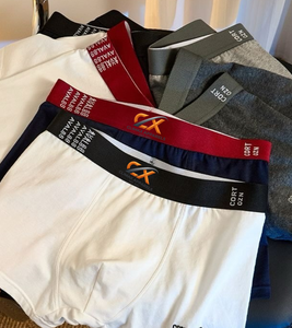 <b>Custom</b> Private Label Ice Silk <b>Boxer</b> Briefs Men Anti-Static Breathable Cooling Underwear Plaid Waist ODM Manufacturer Bulk - Product Image 2