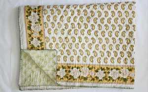 <b>Handmade</b> Eco-Friendly Anti-Bacteria Kingsize Cotton <b>Quilt</b> Set for Wedding Home & Hotel Use - Product Image 4