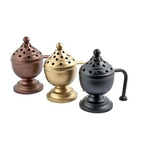 Quemador de Incienso y Carbón de Hierro y Latón Hecho a Mano y Personalizado con Mango de Madera, Quemador de Aromaterapia - Product Image 6