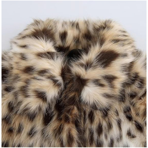 Chaqueta de lujo para mujer con estampado de leopardo, de piel sintética, opulenta, cálida para invierno, de felpa, abrigo de exterior, de corte ajustado, grueso y esponjoso, al por mayor - Product Image 5