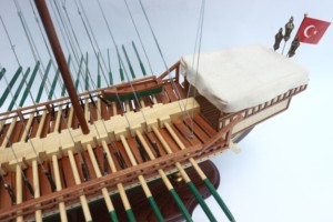 BASTARDE (HALLEY) - Maquettes de navires turcs en bois artisanales, décoration nautique antique pour la maison - Product Image 4