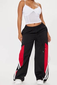<b>Men's</b> Black Red <b>White</b> Track <b>Pants</b> Elastic Waist Drawstring Side Pockets Casual Loose Fit Breathable Spring Wear - Product Image 4