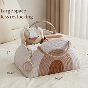 Nuevo Bolso de Moda Personalizado para Mujer, Bolso de Ganchillo con Cierre, Portátil, para Pañales de Bebé, Azul, Multifuncional, Cesta de Almacenamiento, Bolso de Mano para Mamá y Trabajadora de Oficina - Product Image 1
