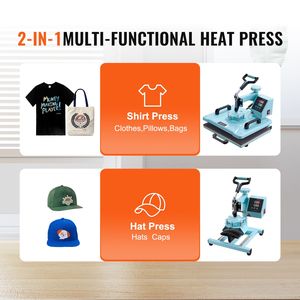 Pressa a Caldo Girevole 12x15 per T-shirt e Cappelli 2-in-1 - Product Image 2