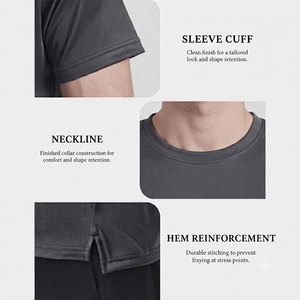 Camiseta Deportiva Extra Grande para Hombre, Transpirable, Agradable al Tacto, Mezcla de Poliéster, Corte Holgado, Camiseta de Verano a Bajo Precio - Product Image 5