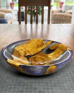 Tazón para Ensalada Expandible de Madera Natural y Resina, Hecho a Mano, Ecológico, Estilo Costero, de Buena Calidad para Uso en el Hogar y Restaurantes - Product Image 5