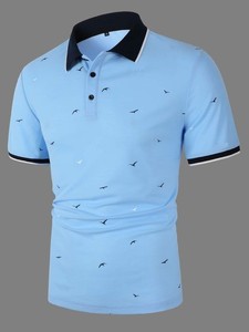 T-shirts en coton décontractés pour hommes avec logo personnalisé, coupe ample et manches courtes, design polo, à prix abordable - Product Image 6