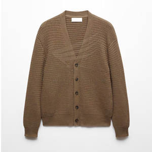 Pull cardigan léger et respirant 100 % coton pour homme avec logo frontal – Nouvelle tendance mode – Vêtement d'extérieur – Grande vente - Product Image 5