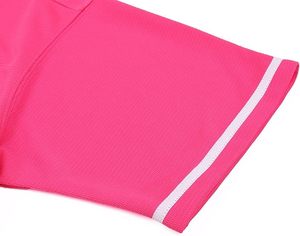 Maillot de baseball unisexe à manches courtes, rose uni, boutonné devant, évacuant l'humidité, coupe classique, adultes, toutes saisons - Product Image 5