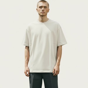เสื้อยืดคอกลมแขนสั้นลำลองสำหรับผู้ชาย ผ้าฝ้ายผสมโพลีเอสเตอร์ ทรงปกติ ลายพิมพ์ ระบายอากาศได้ดี เป็นมิตรกับสิ่งแวดล้อม แห้งเร็ว ป้องกันรังสียูวี 220 - Product Image 1
