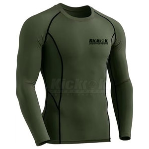 Chemise de protection respirante professionnelle en tissu Spandex/Polyester conçue pour le confort, la flexibilité et les performances en entraînement intense - Product Image 4