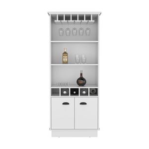 Mobile bar da soggiorno Taholah bianco - Product Image 2