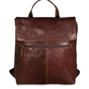 Top Quality Wholesale <b>Brown</b> Leather Women Crossbody Chest Bag Vintage Flap <b>Backpack</b> Style Shoulder Bag Reasonable Price - Product Image 6