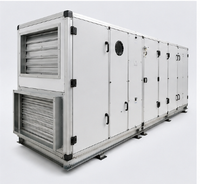 Unité de Traitement d'Air (UTA) à Double Plateau avec Moteur AC, Débit d'Air Élevé, pour Salles Blanches, avec Filtration, Refroidissement et Chauffage, pour Applications Pharmaceutiques