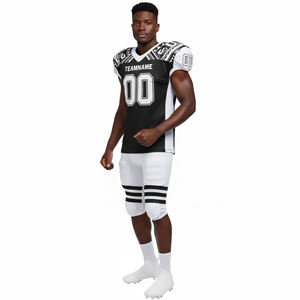 Uniforme de football américain pour homme, respirant, très demandé, bicolore, design sublimé personnalisable, 100 % polyester, uniforme de rugby pour homme - Product Image 5