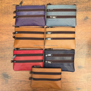 Recién llegado, precio al por mayor de moda, monedero de cuero genuino para mujer, Mini monedero, monedero corto RFID de diseñador de lujo - Product Image 5