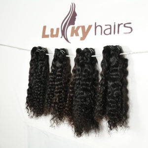 Extensiones de Cabello Virgen Remy Indio 100% Natural al por Mayor, Ondulado Suelto, Cutícula Alineada, Tejido Doble de 100g, Negro Natural - Product Image 5
