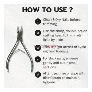 Coupe-ongles pour doigts et orteils en acier inoxydable de qualité chirurgicale, coupe de précision, lames à double action, ouverture large, compact, pour bébé - Product Image 5