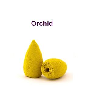 Cônes d'encens à refoulement de balle d'orchidée naturelle approvisionnement en gros au premier prix (jaune) - Product Image 1