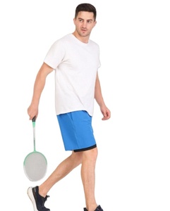 Pantalones Cortos Deportivos para Hombre, Transpirables, de Secado Rápido, Cintura Elástica, Color Azul, para Verano, Casual, Senderismo, Fitness - Product Image 1
