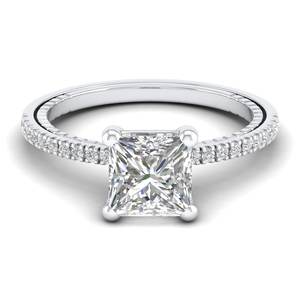 REYES – bagues de fiançailles en argent Sterling 925, faits à la main, coupe princesse, 2.14 carats, Moissanite, cadeau d'anniversaire, bijoux fins pour femmes - Product Image 5