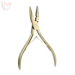 Pinzas para Extensiones de Cabello de 5 Pulgadas, Herramienta para Extensiones de Cabello con Micro Anillos, Color Dorado - Product Image 5