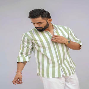 Camisa Oxford de algodón de manga larga con botones para hombre de lujo, estampado Formal de oficina bordado para cuello de Polo, camiseta de seda transpirable - Product Image 5