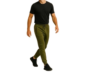 กางเกงวอร์มผู้ชายทรงโอเวอร์ไซส์น้ำหนักเบา ปี 2026 ออกแบบเองได้ พิมพ์โลโก้สำหรับกางเกงวอร์มผู้ชาย - Product Image 1