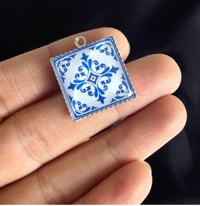 Cheetah <b>Glass</b> <b>Charm</b> for Jewelry Making Resin Findings & Components for Creative Expressions - Product Image 3